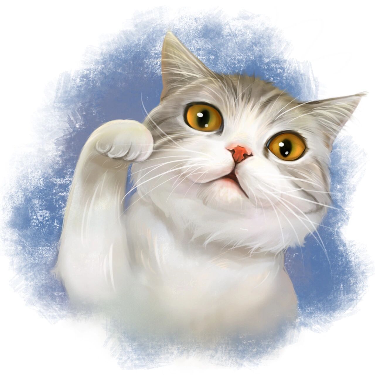 还是无偿 招财猫 做了版壁纸 猫咪头像约稿 谁家小可爱来认领了哦 接