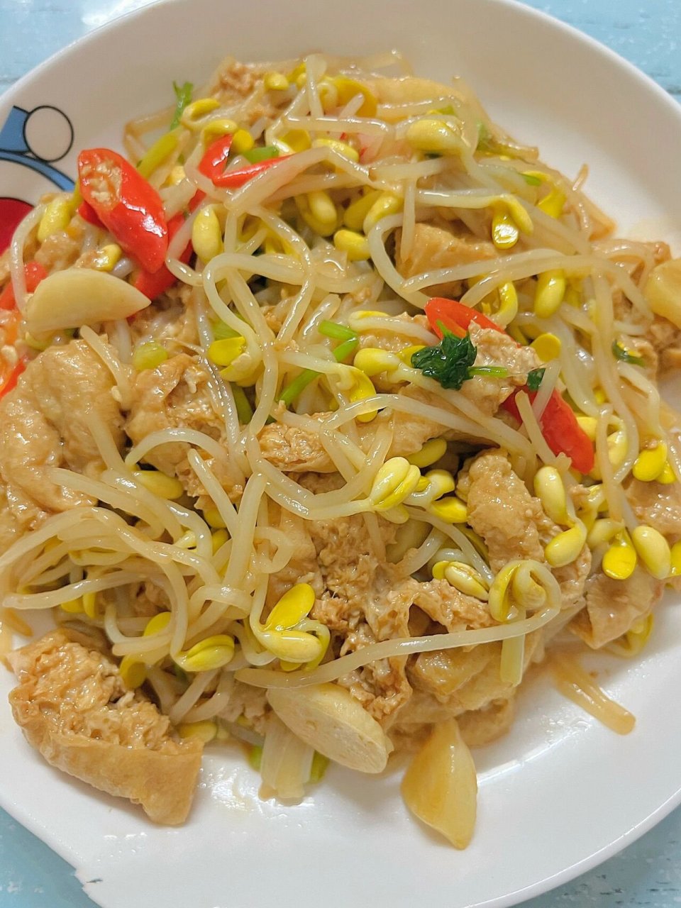 这样做的豆芽炒油豆腐真的巨好吃!