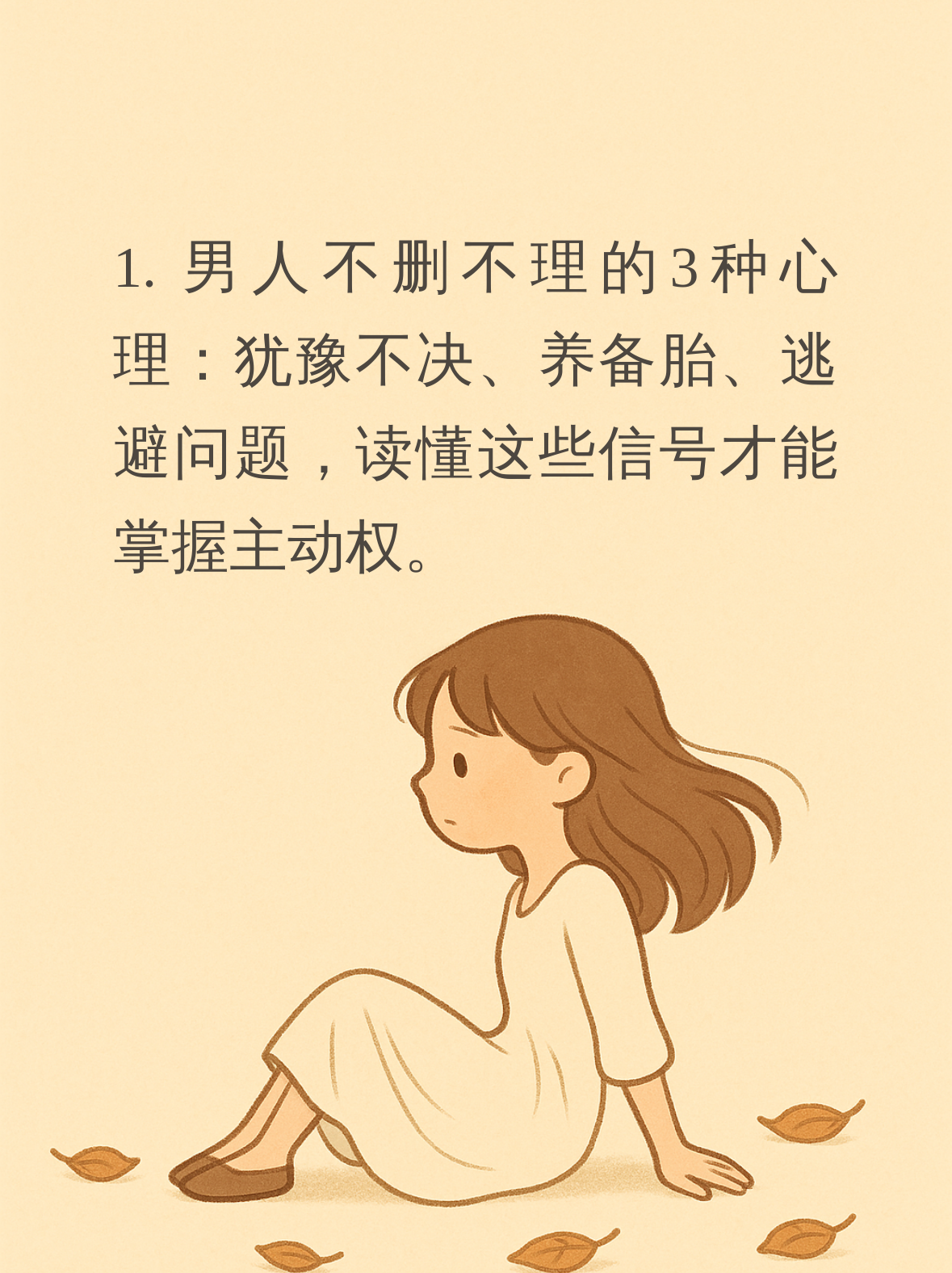 为什么男人不肯删了你