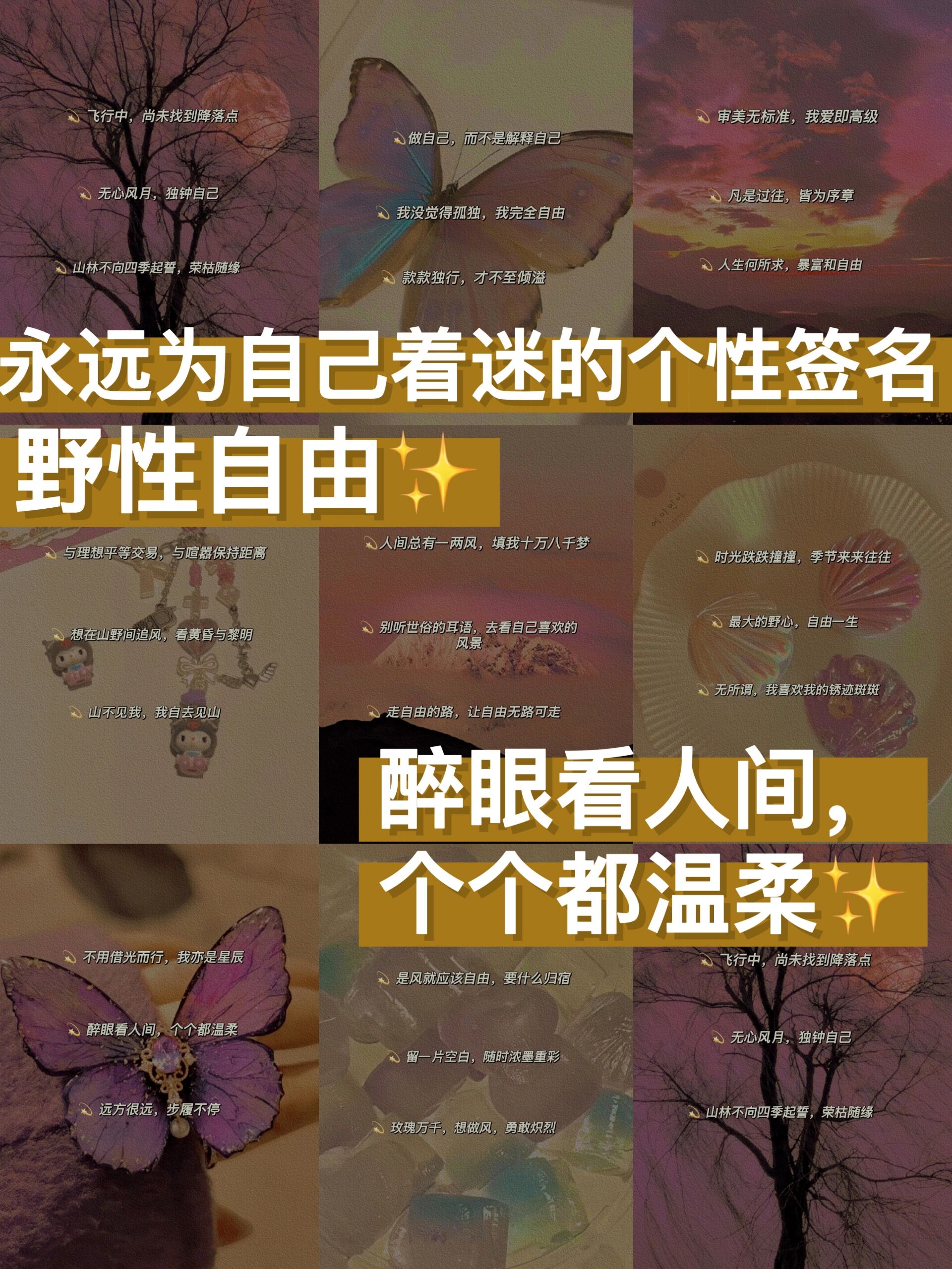 自由随性的宝藏个性签名 ?清冷高级