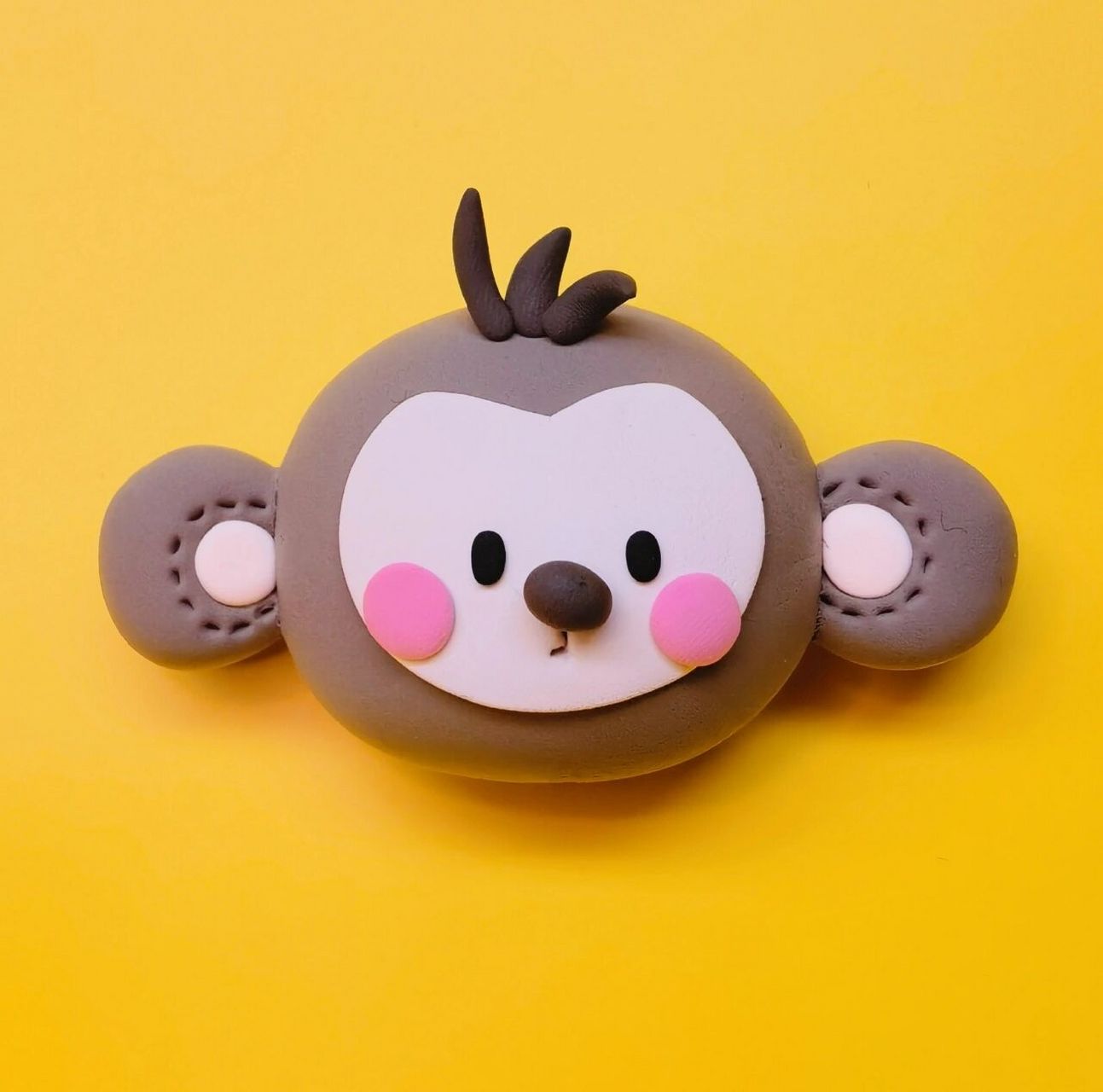 亲子粘土手工-可爱的小动物 一些打破常规粘土表达方式的尝试.