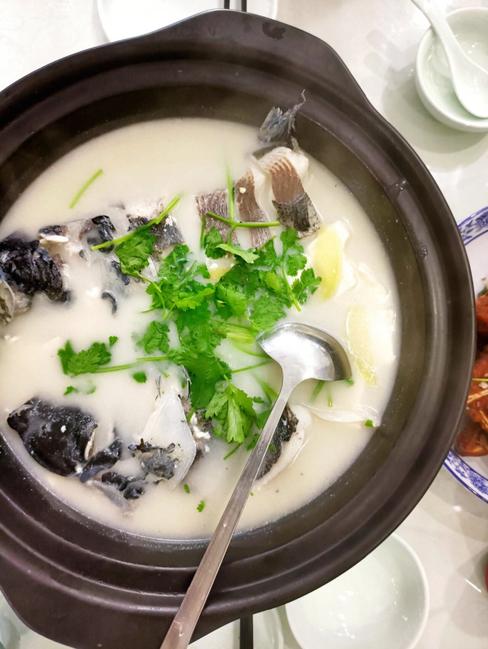 在家做美食|浓汤鱼头煲 今天来道简单点的菜吧!