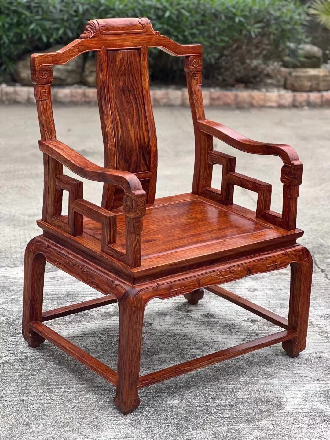 海南黄花梨馨香款茶桌 海南黄花梨 | 馨香款干泡茶桌六件套桌178×88