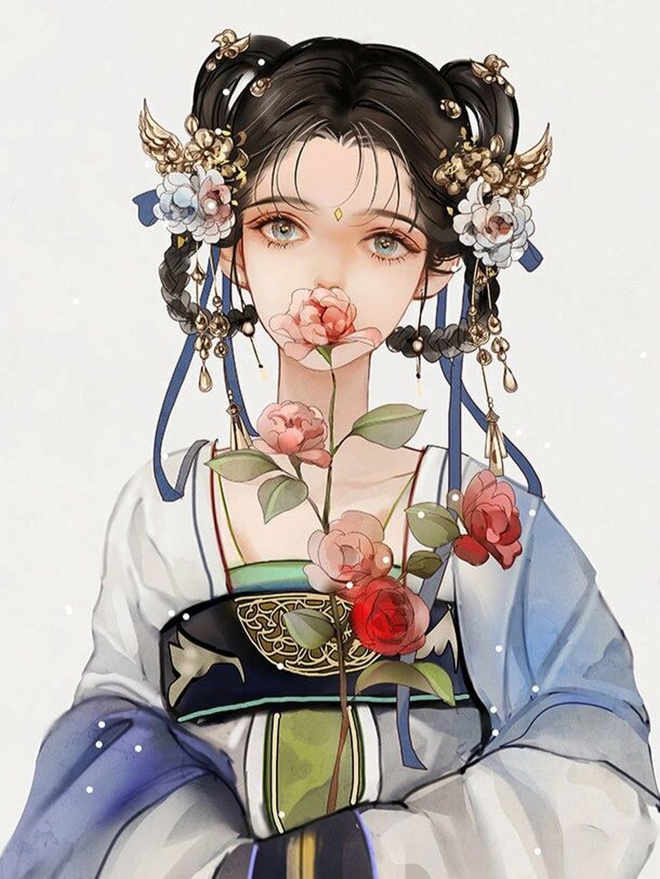 素材积累 | 描写古代女子服饰打扮片段(3) 1.