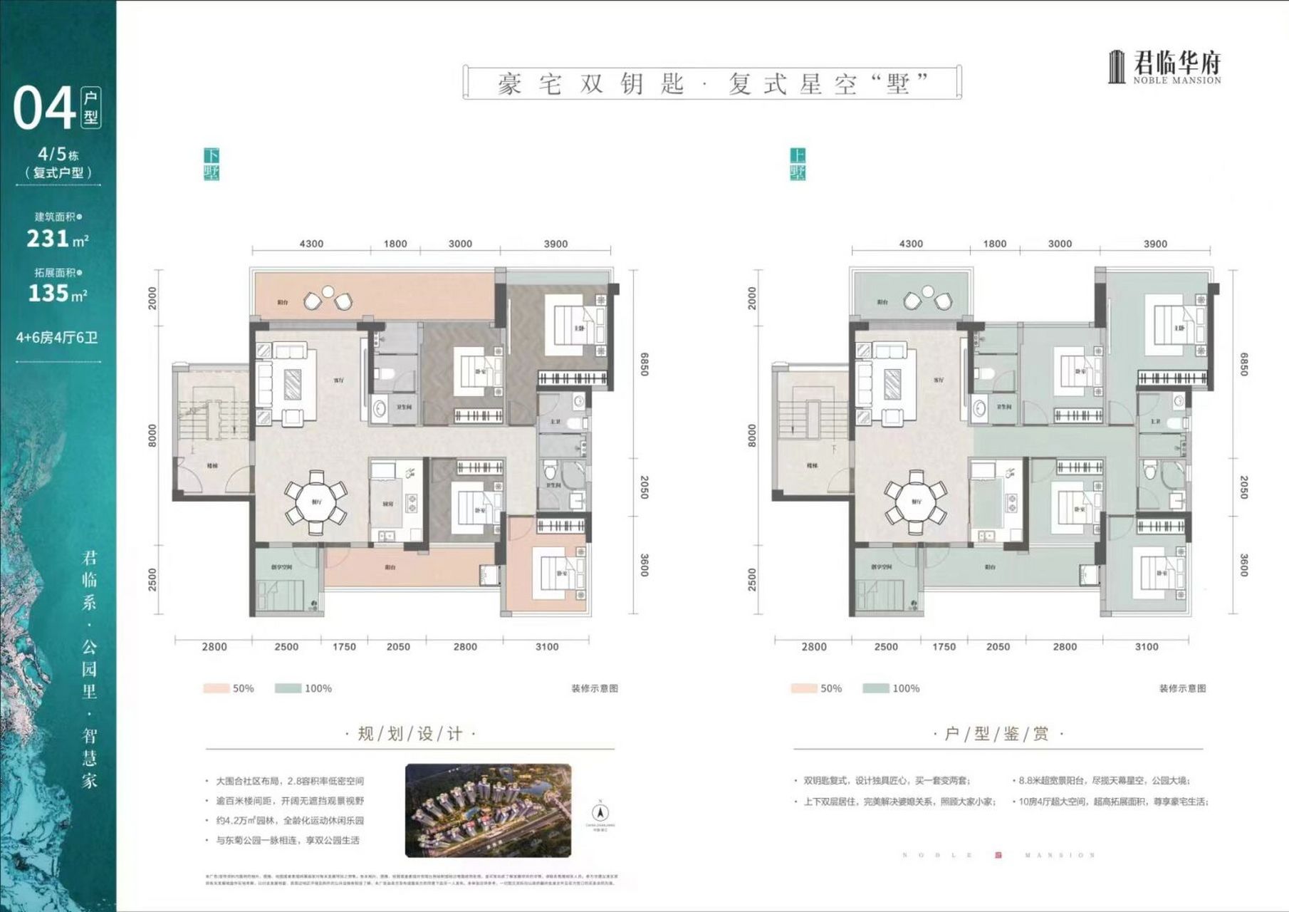 菏泽君临华府户型图图片