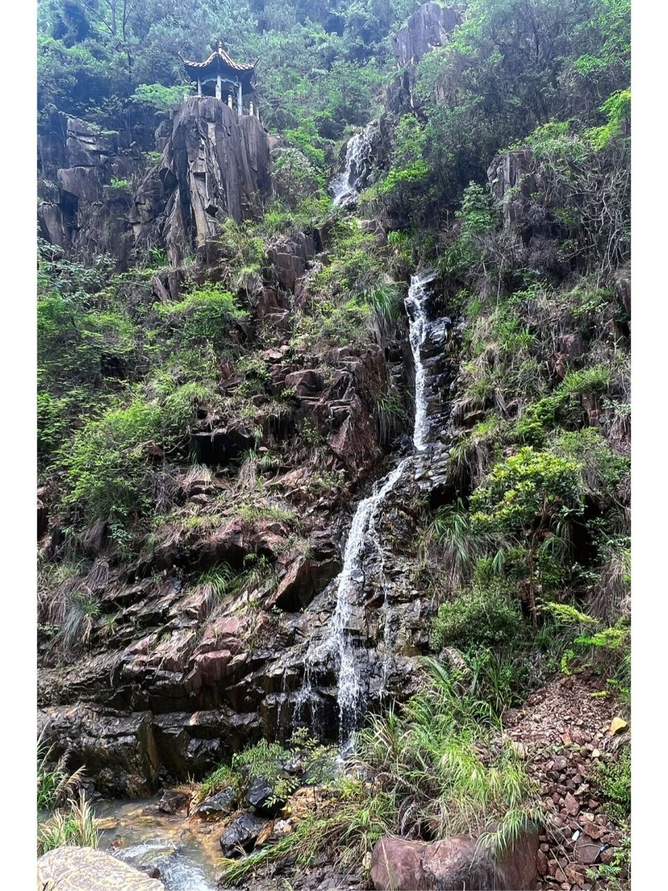 普宁周边游景点—云落·兰花谷7215—小瀑布 99普宁云落.