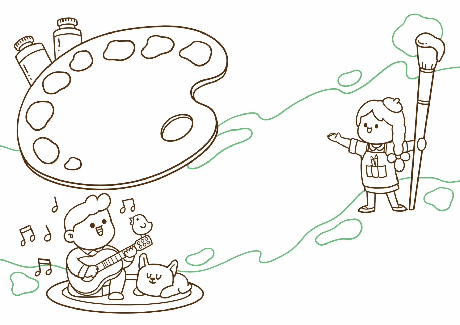 原创手抄报模板 | 我是小画家/小小艺术家  8715画过的手抄报都在