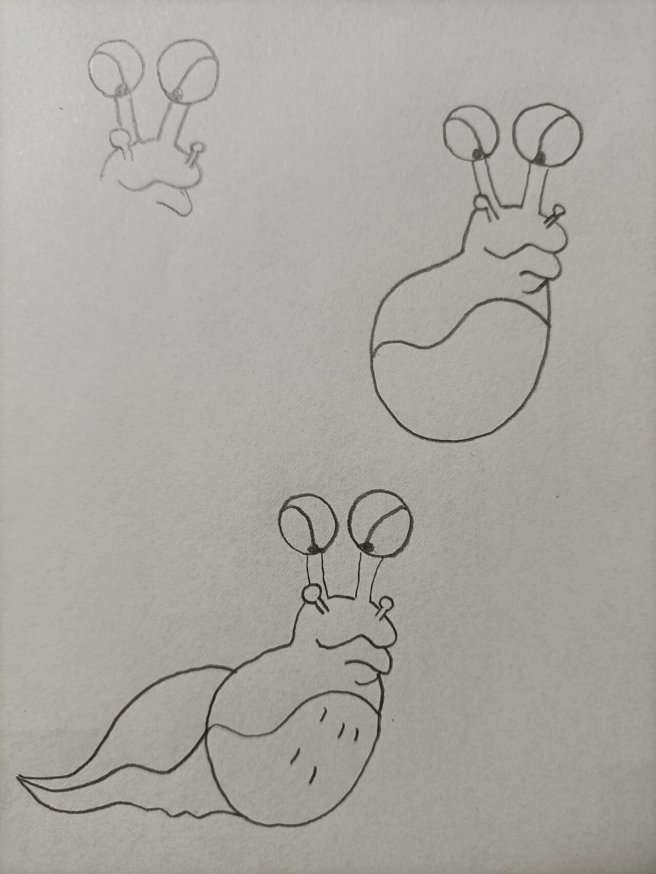简笔画174鼻涕虫