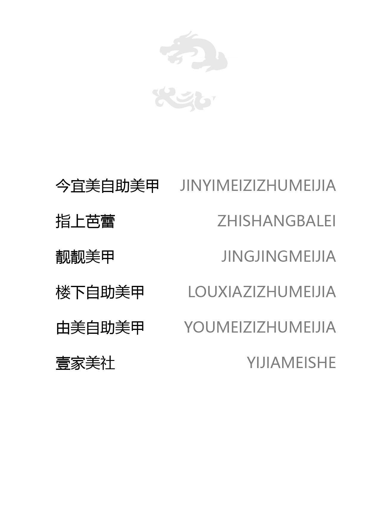 强烈推荐6015美甲店创业起名字12个合集分享