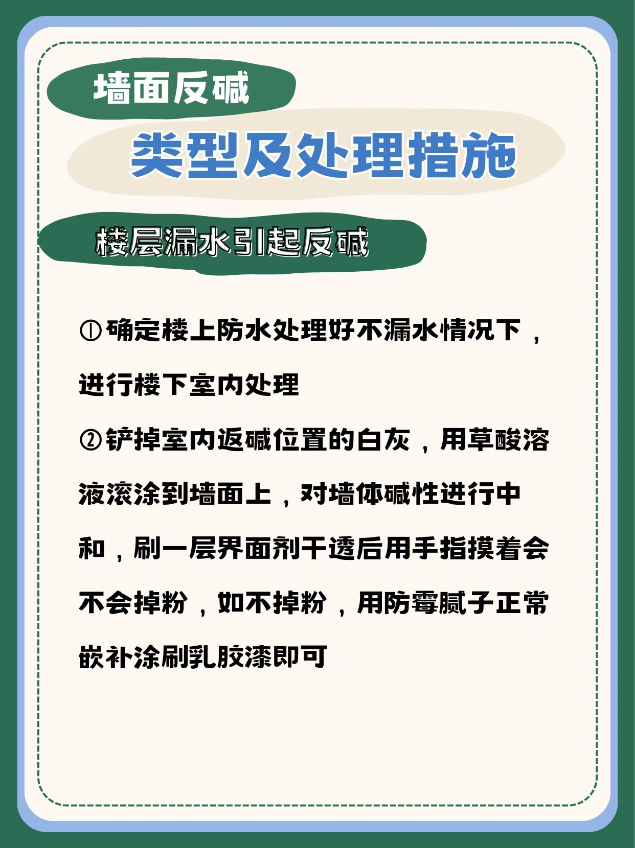 几种反碱类型及处理方法!