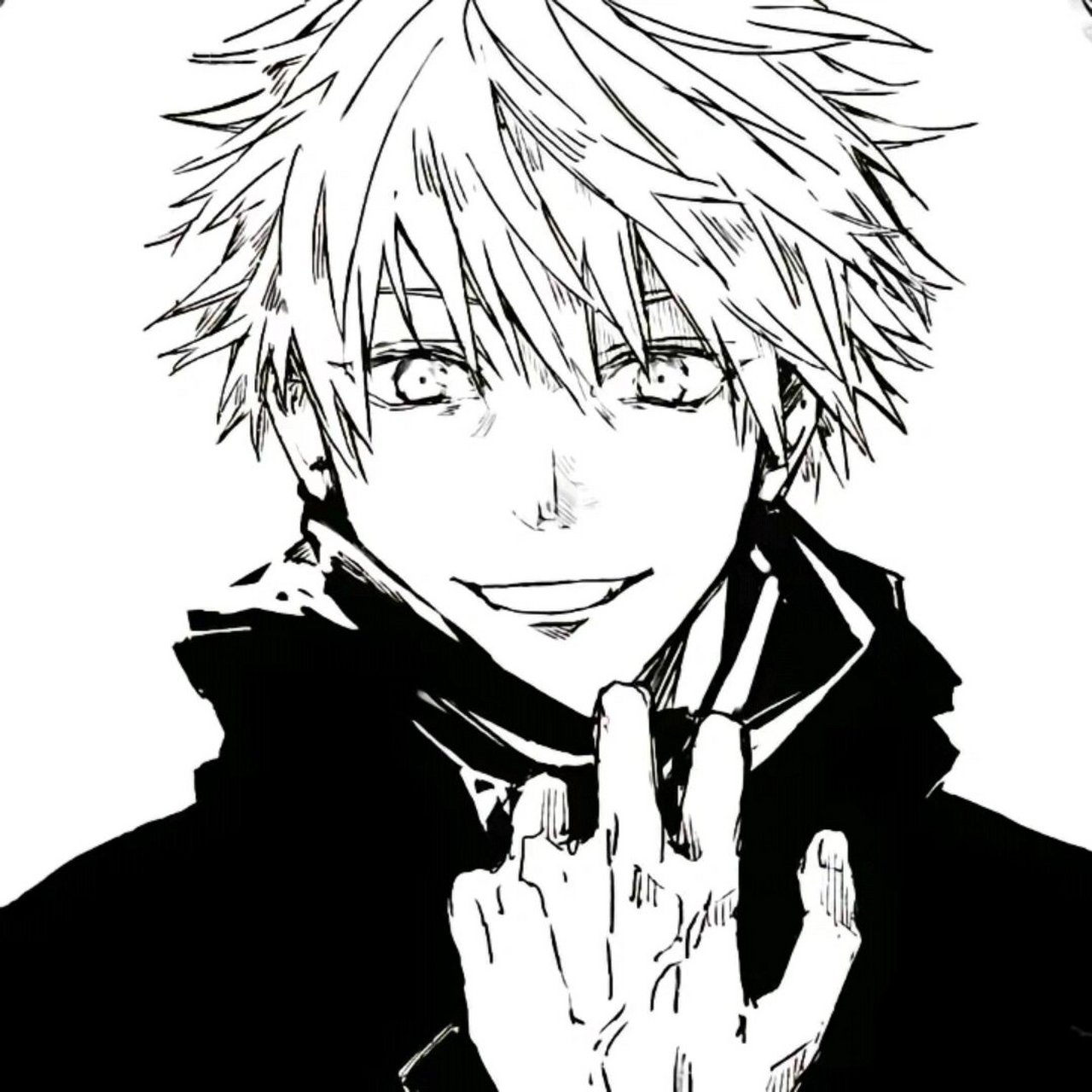 五条悟黑白头像