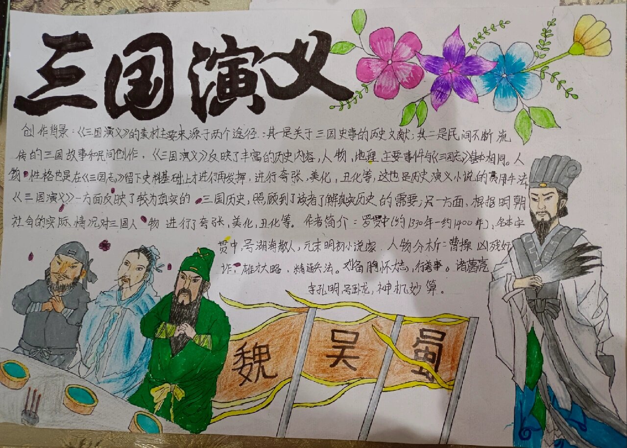 《三国演义》读书小报