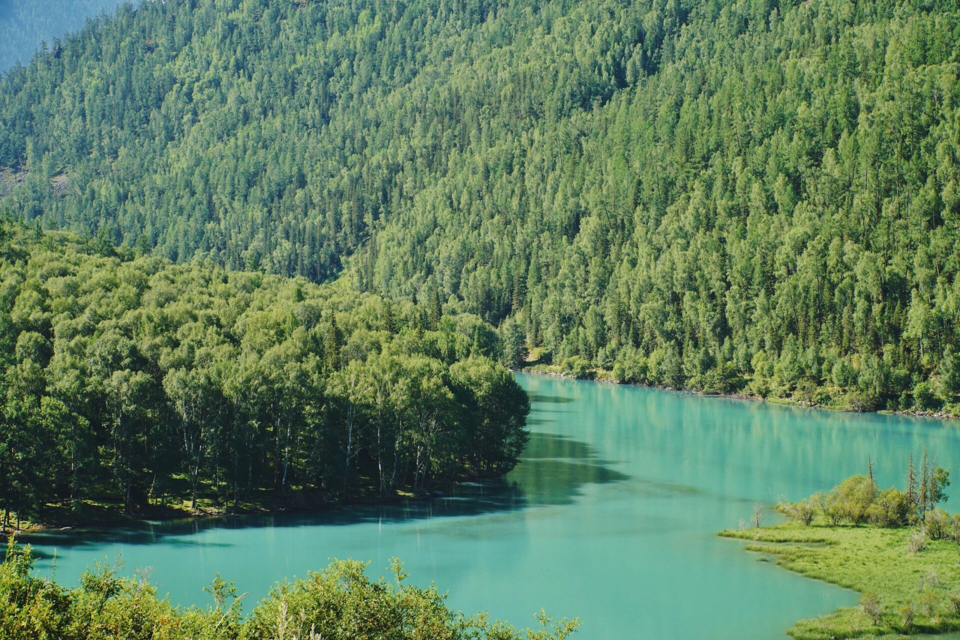 喀纳斯该怎么玩 喀纳斯的湖水清澈得像绿宝石,p1的景在抖音的睡眠提醒