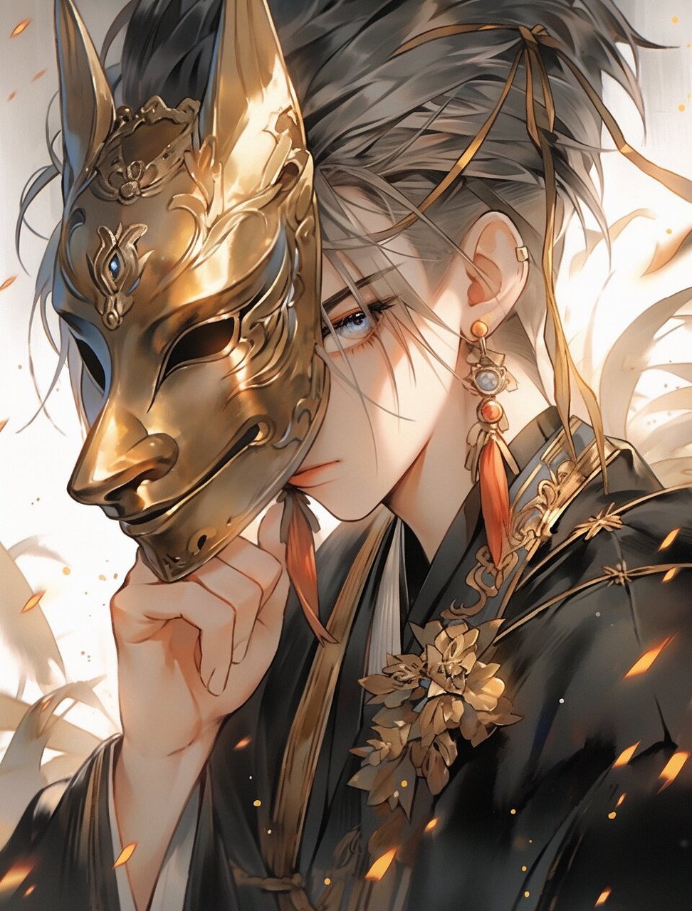 mid journey | 邪魅鬼面男 #ai#0202#ai绘画#0202#midjourney