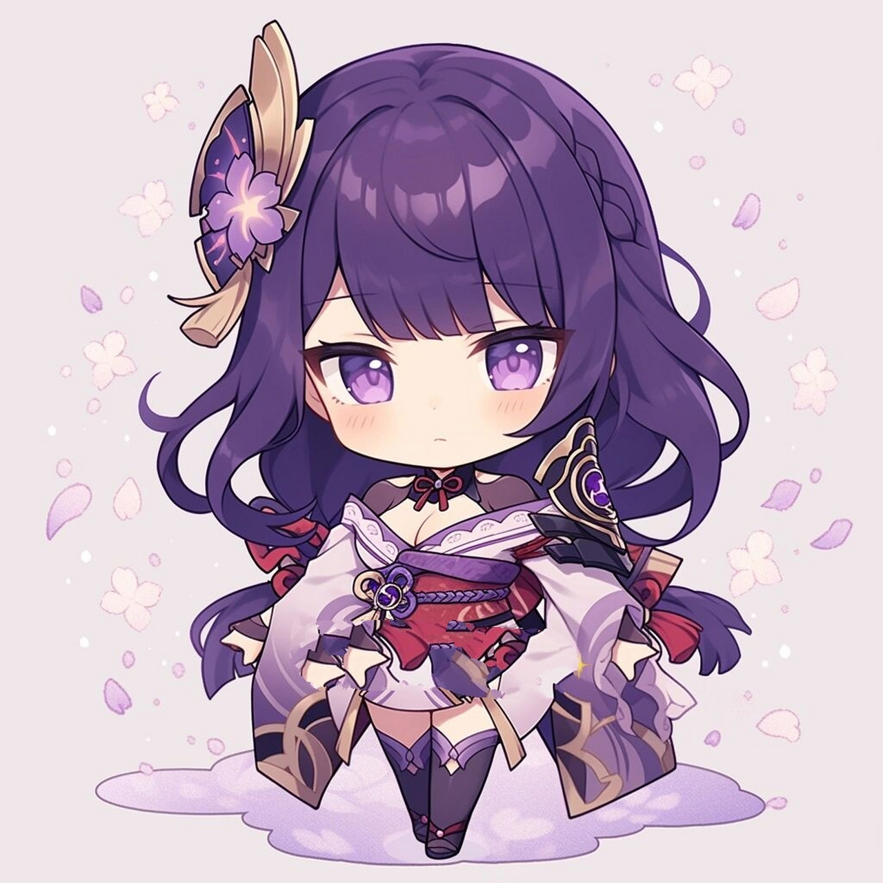 原神头像 | q版·雷电将军 我的雷电将军不可能这么可爱.