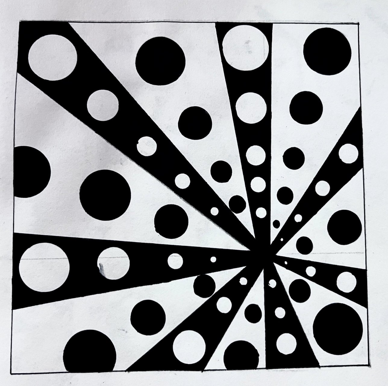 平面构成——发射构成