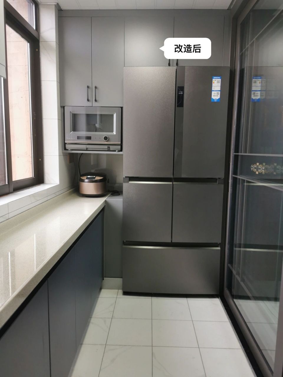 冰箱嵌入柜子到底好不好751571 遇到过很多厨房像图一这种装的