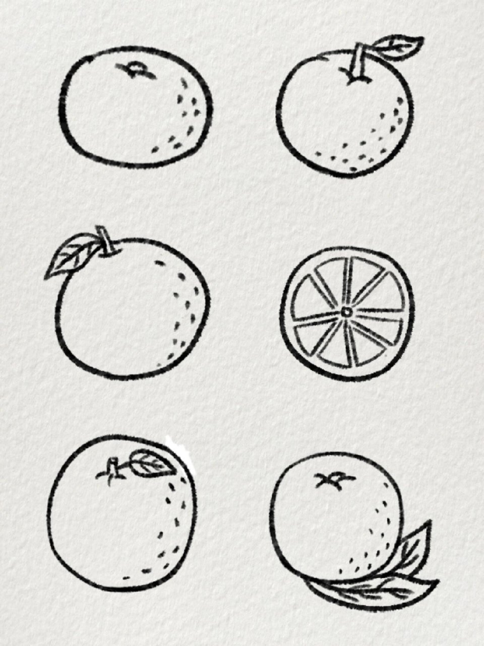 超简单的橘子简笔画|🍊冬天必不可少 又快要到炫橘子🍊的时候啦