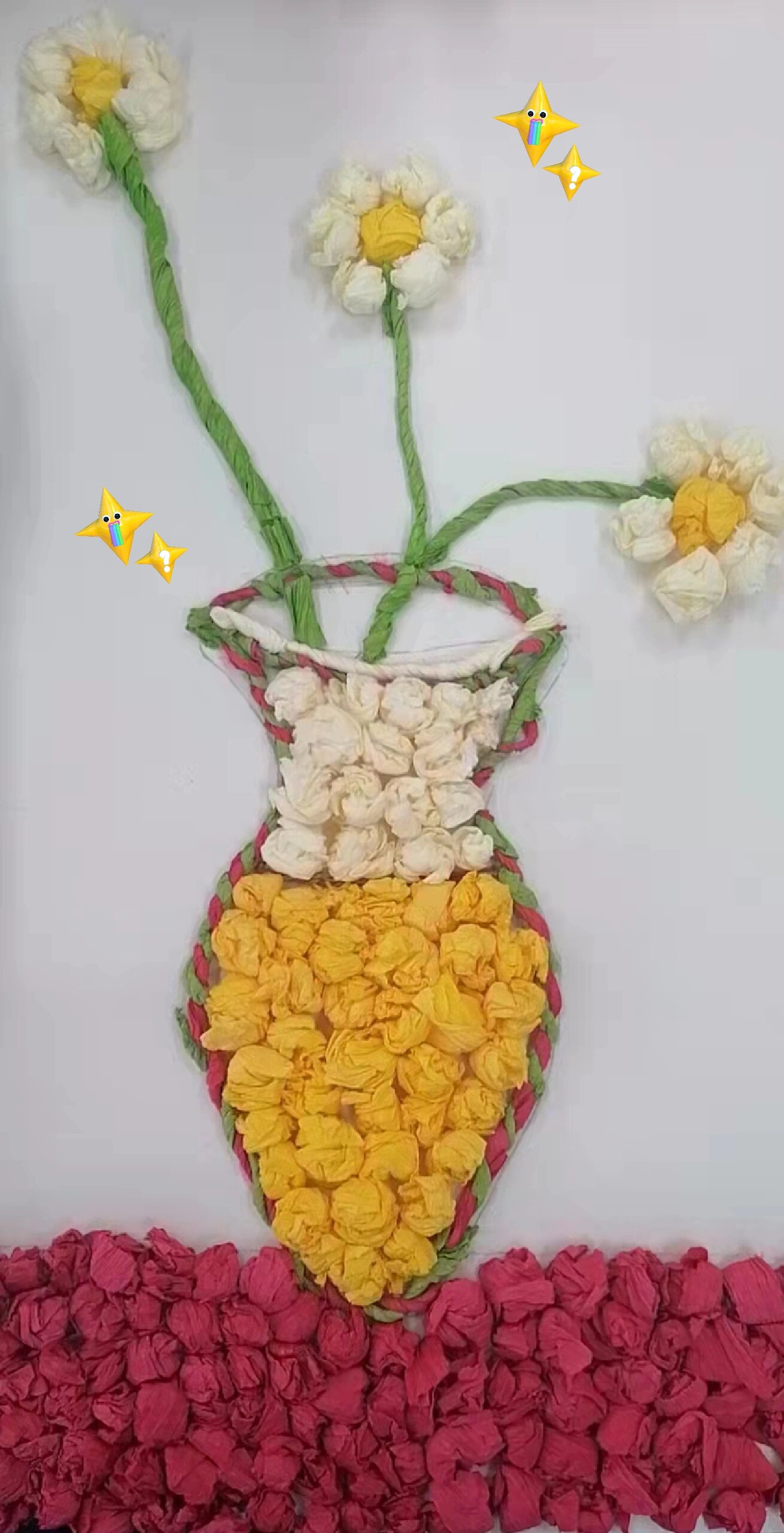 皱纹纸粘贴画