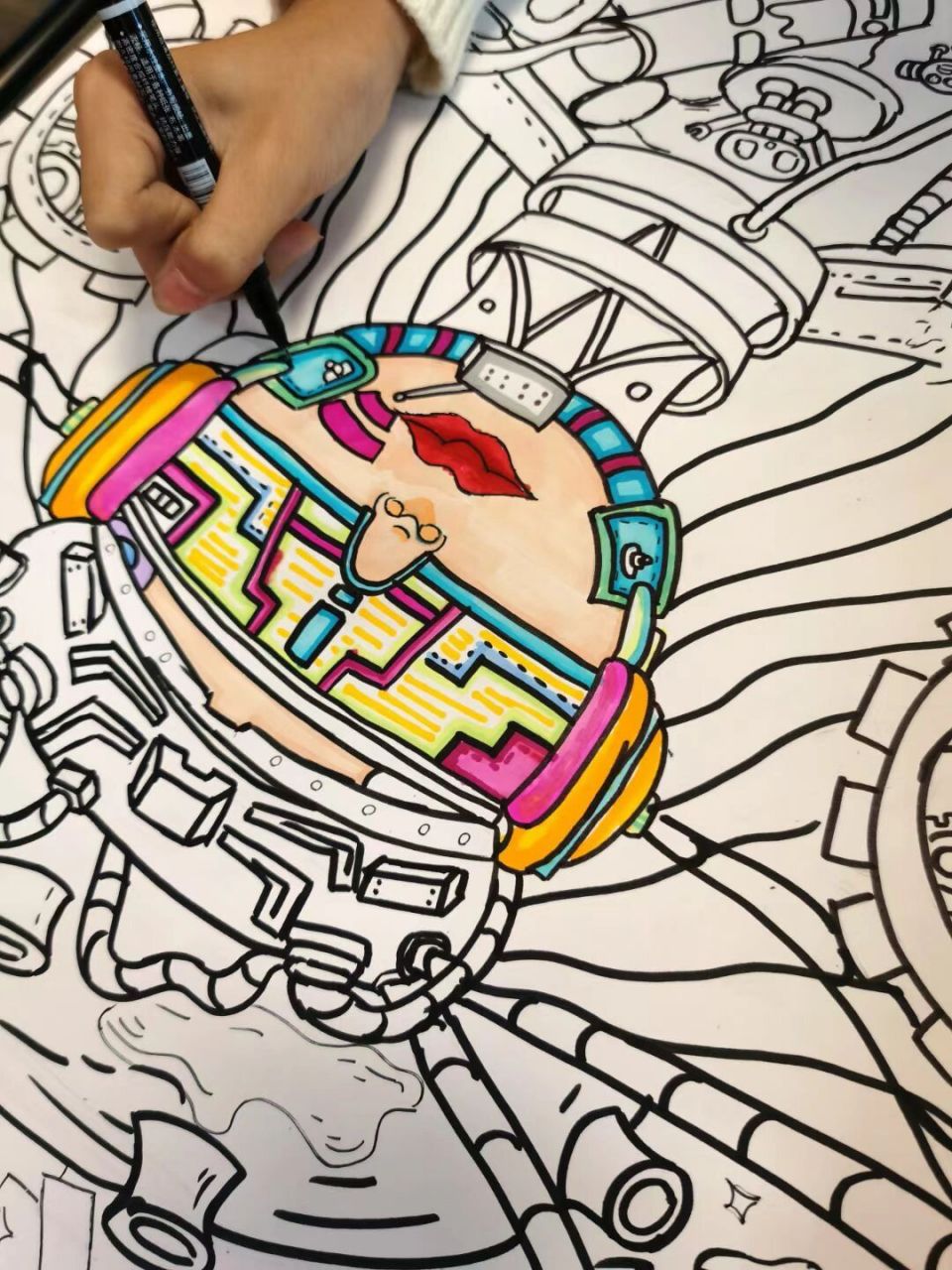 人工智能机器人|科创主题画 六年级小朋友|临摹作品