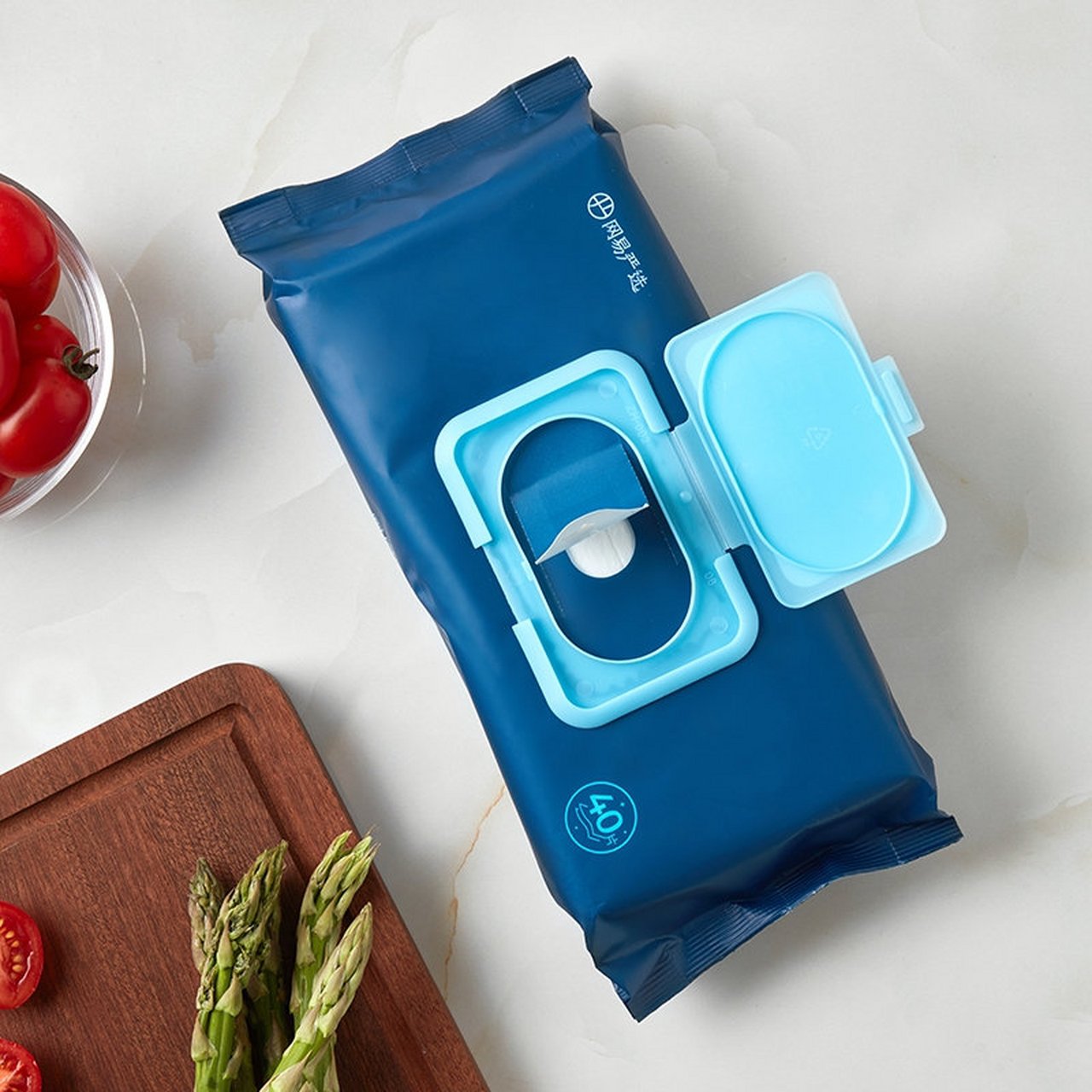 网易严选 厨房湿巾40抽装 厨房用纸餐厨湿巾 重油污净清洁去油污厨房