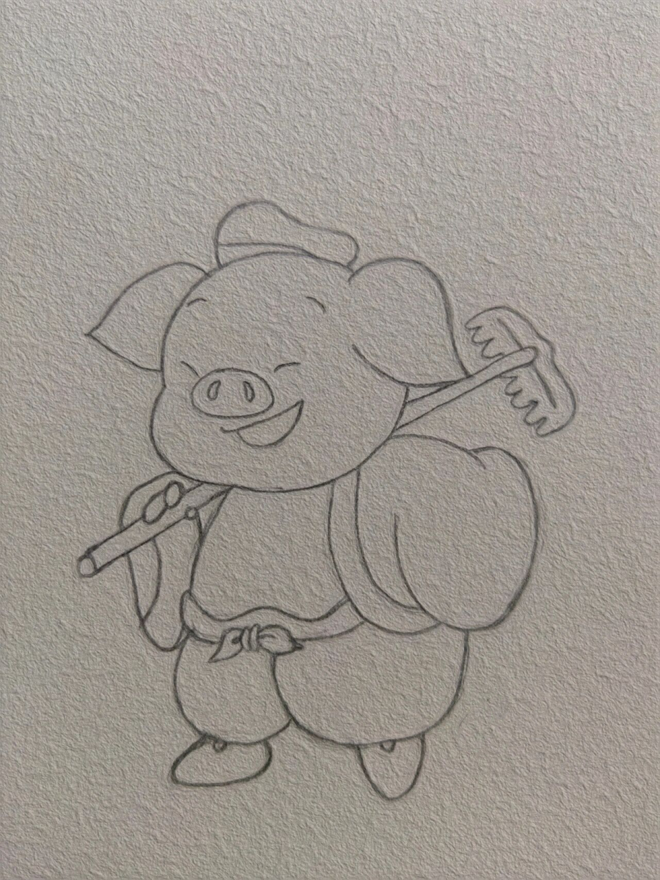 简笔画|八戒～八戒(附步骤) 八戒八戒心肠不坏 八戒八戒傻得可爱 肥头