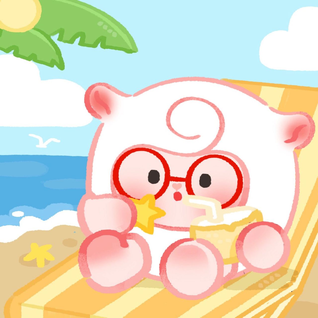 蛋仔派对/dongdong头像 小羊-度假篇