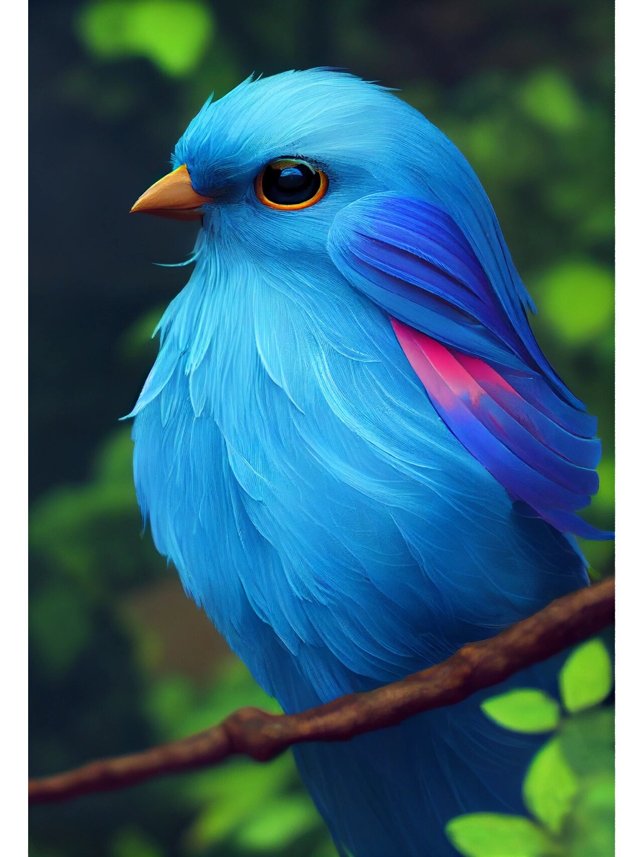 【ai绘画】蓝色小鸟