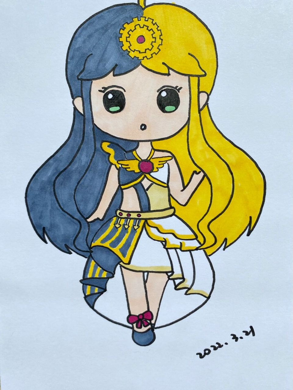 叶罗丽简笔画(临摹合集) 喜欢过程图的小可爱,翻看之前的笔记哦