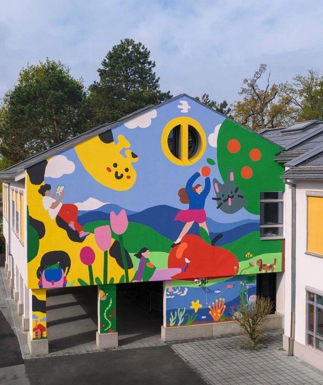 贵族幼儿园外墙设计图图片