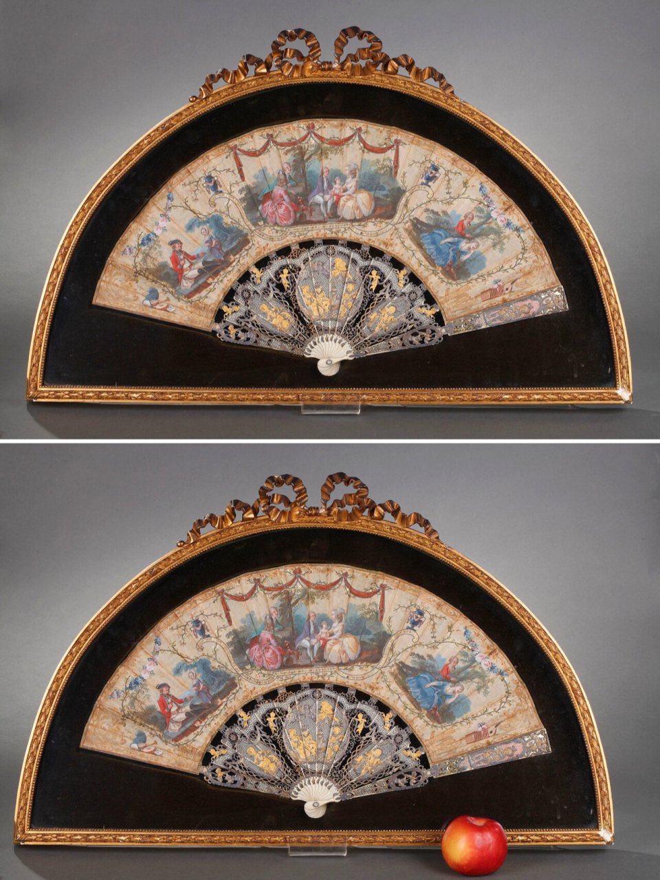 欧洲古董折扇九把|淑女手中雅物 61 欧洲折扇 葡萄牙人从东方带回