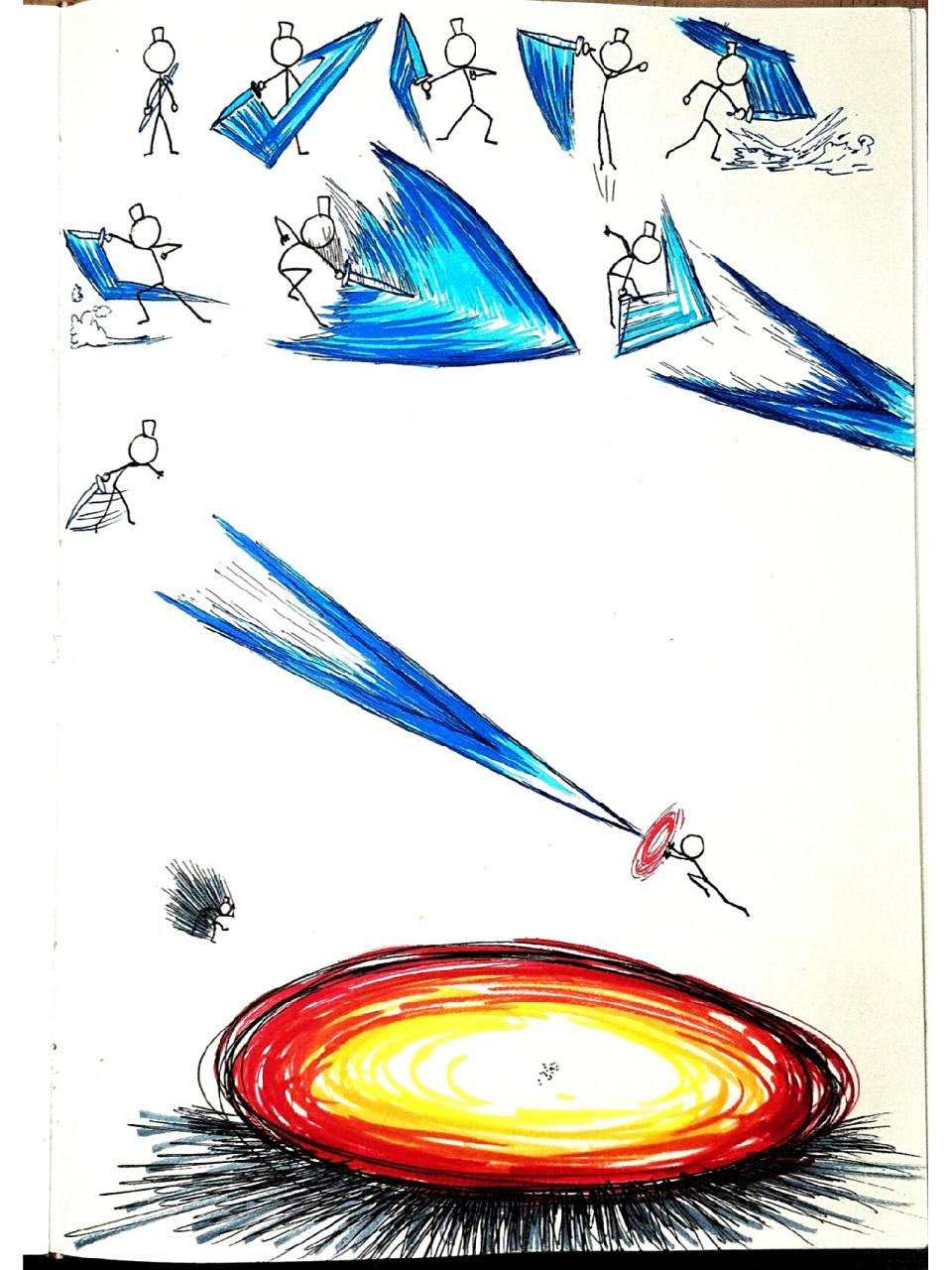 火柴人,绝招,剑气,对决,卡通漫画教程 大家好我的资料都是自己画的