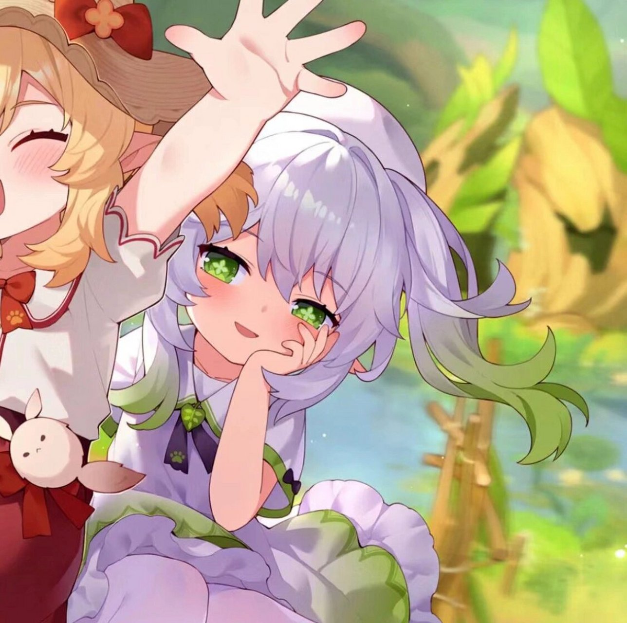 原神闺蜜头像 可莉和纳西达