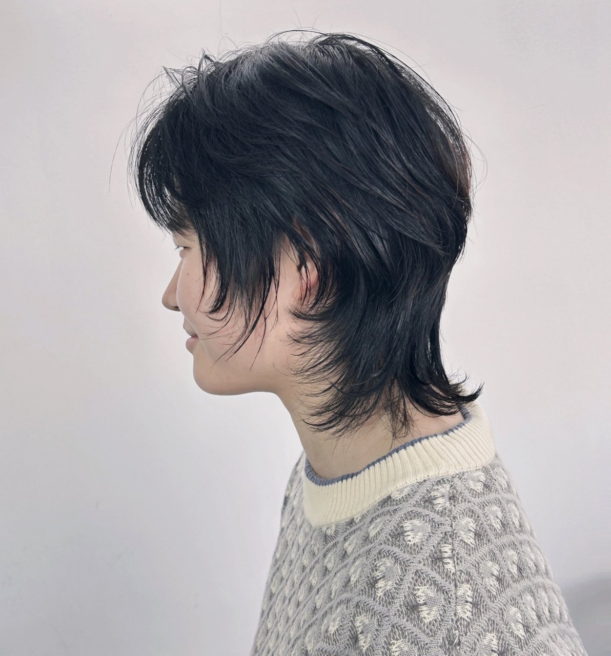 中性日系狼尾短发 超级酷的一款中性化短发,不挑性别