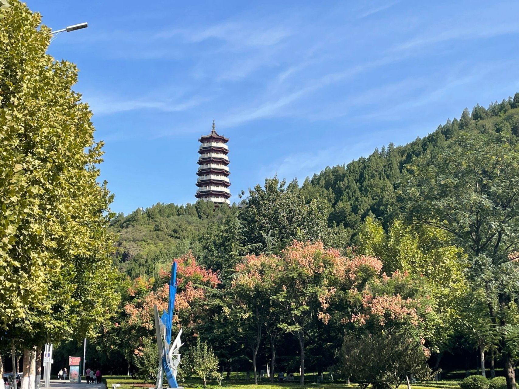 天气不错打卡朐山 话说临朐的风景真不错啊,还有朐山