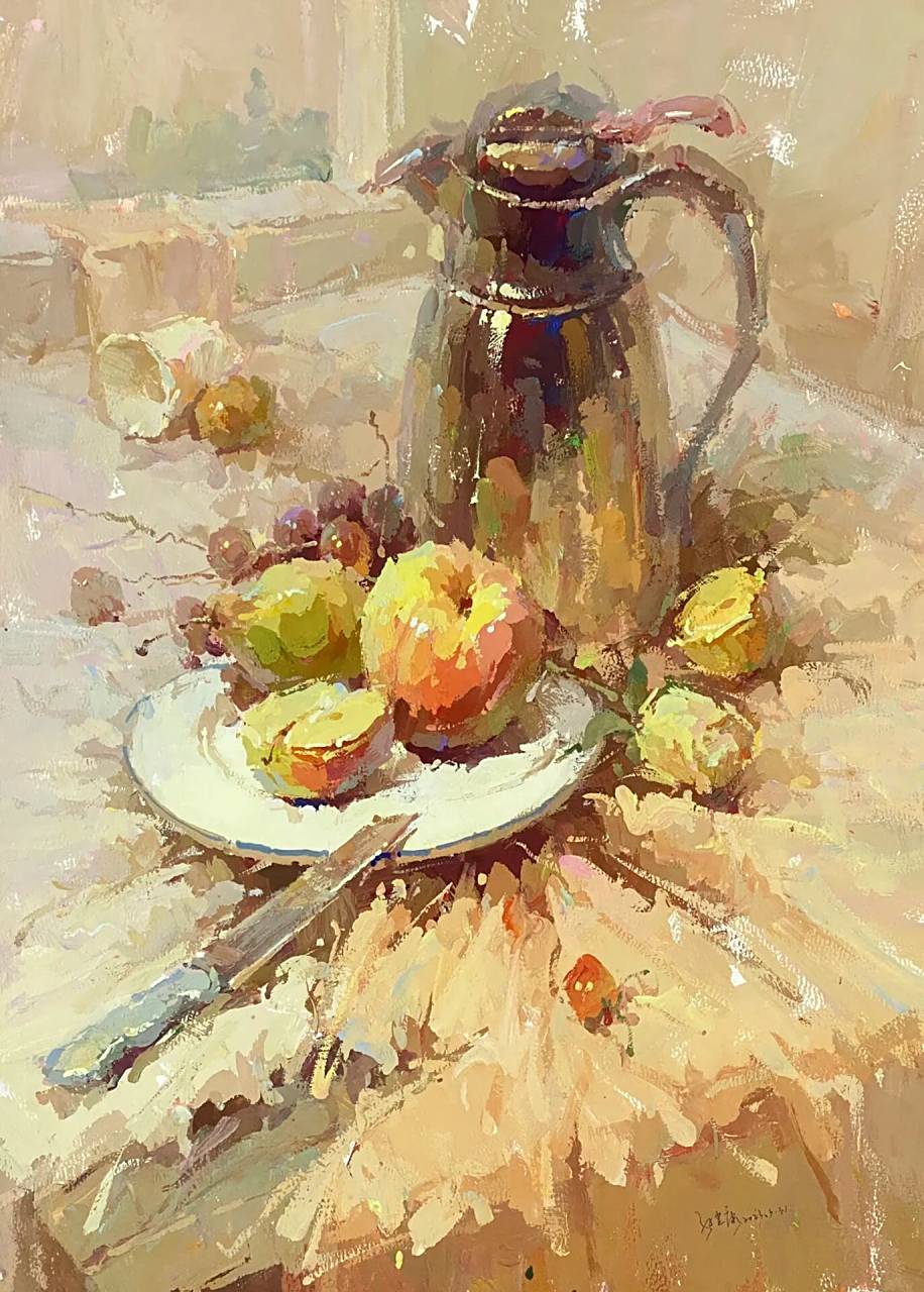 色彩静物不锈钢水壶