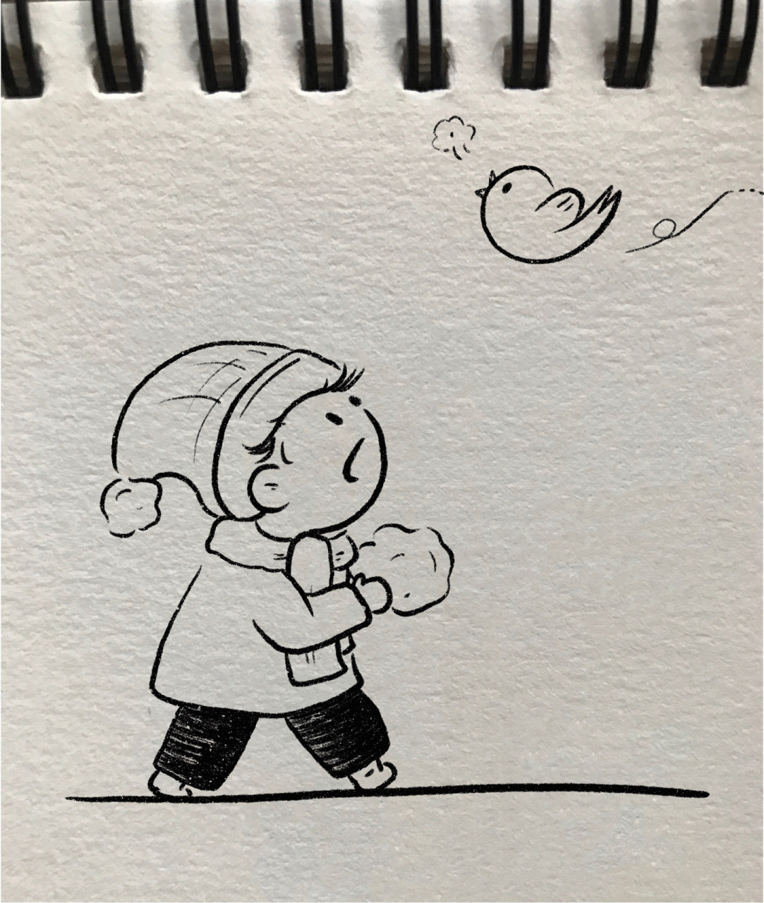 简笔画 ——下雪了 堆雪人7015 我已经很久没有看到大雪了 怀念踩