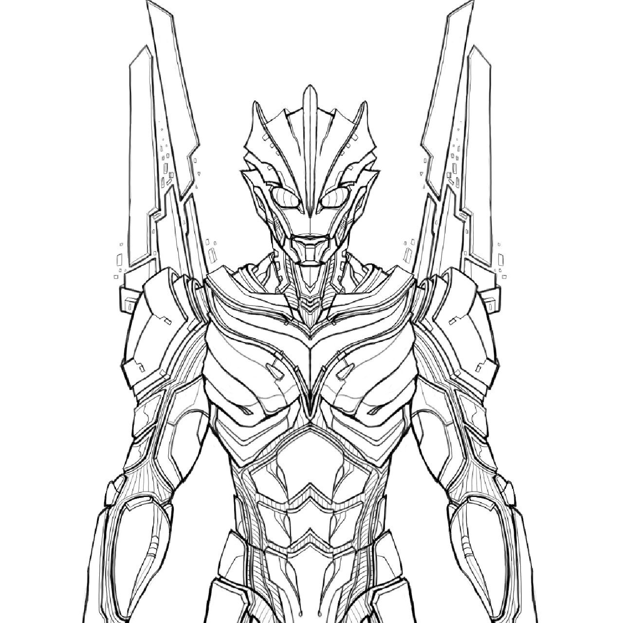 个人风格诺亚奥特曼sic改件设定图绘制中