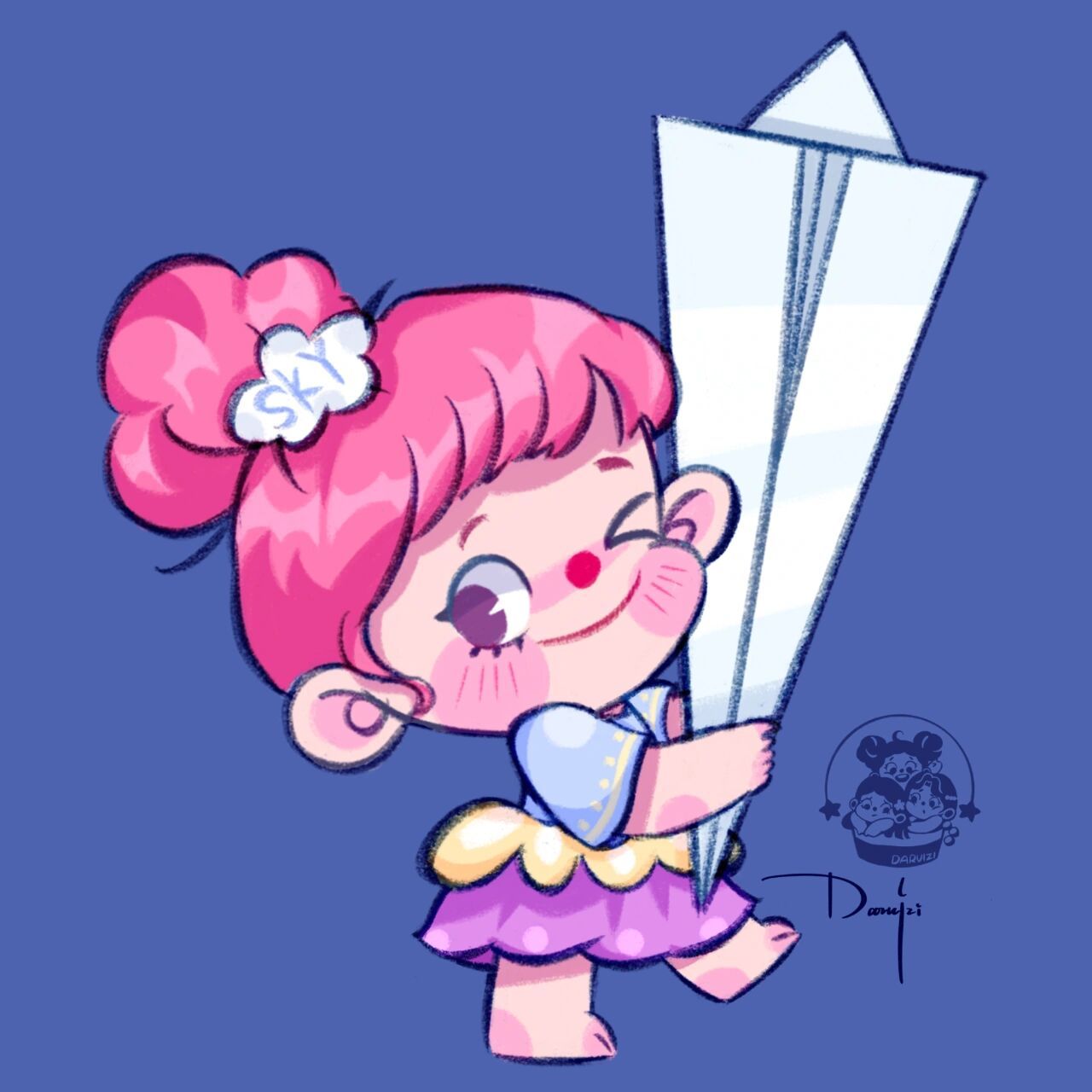 原创卡通|选一只小可爱带回家吧～ 欧美风娃娃系列也圆满结束啦, 九只