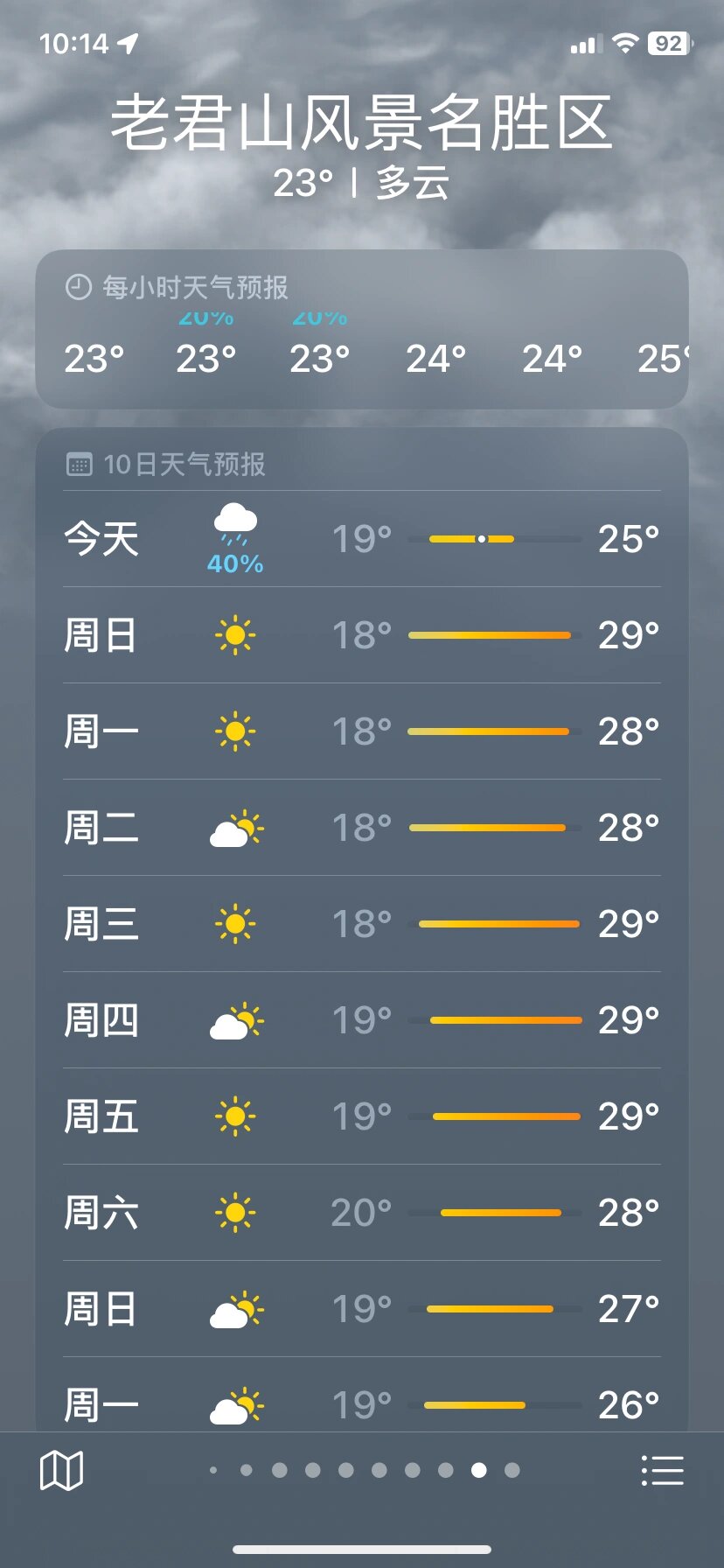 老君山天气 天气预报图片