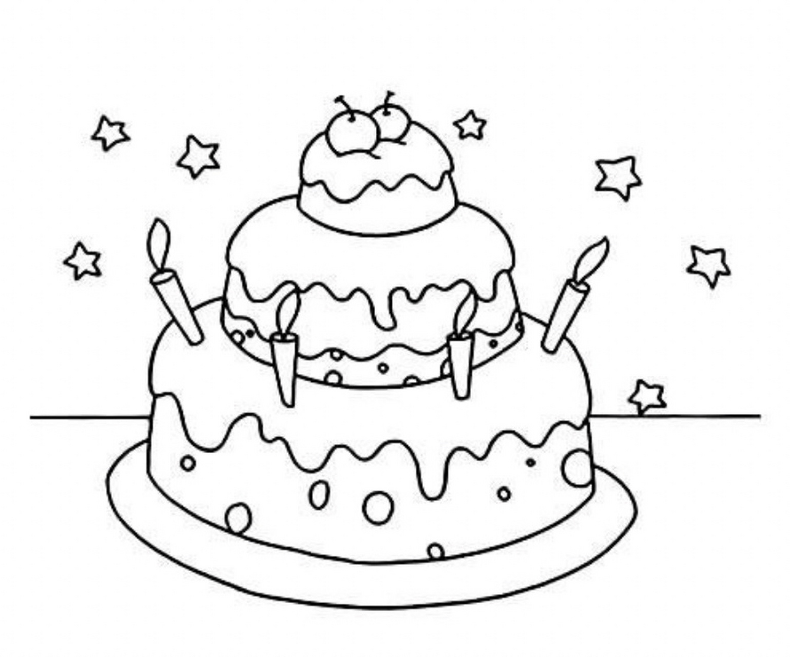 创意儿童画/少儿创意美术/儿童画蛋糕简笔画 生日蛋糕 绘画过程中发挥