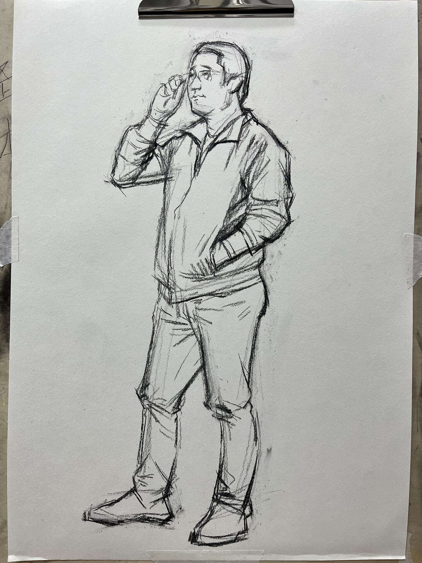 素描全身像 步骤全过程