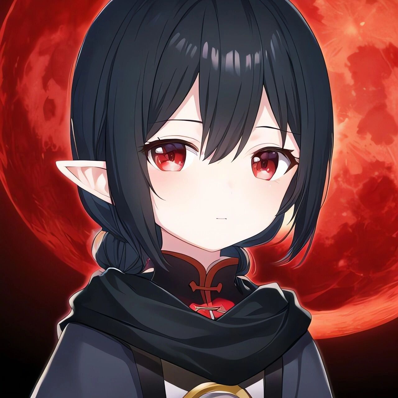 红瞳女孩头像61血色月亮 78可自行拿图自用 78转载请注明出处