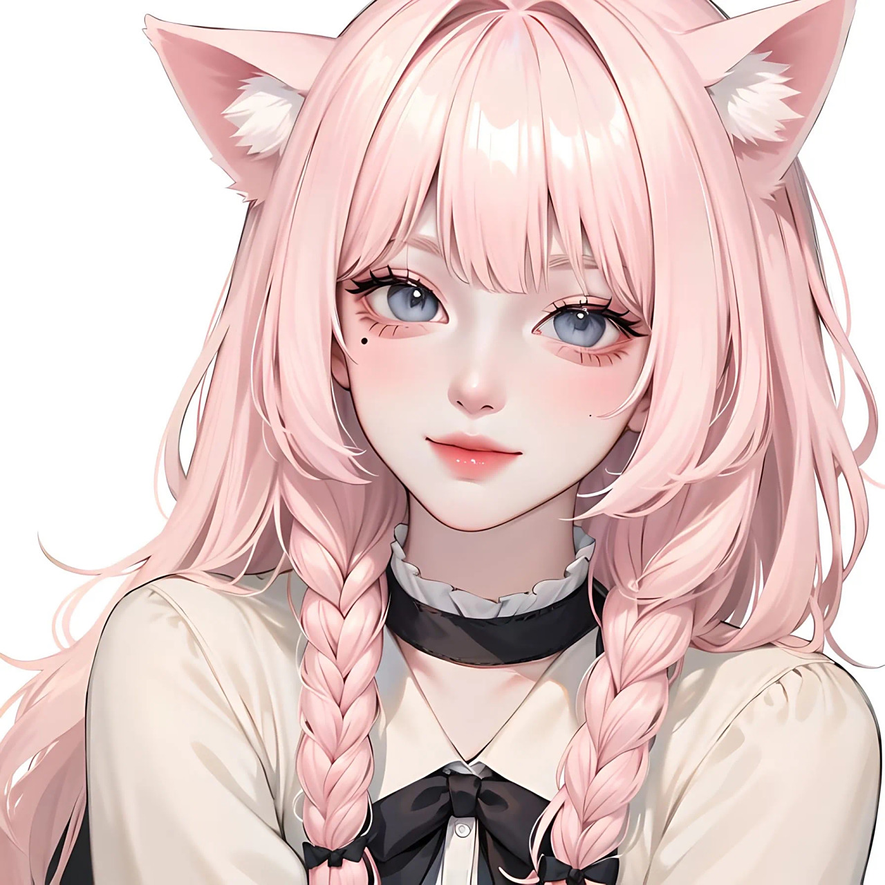 ai头像|粉头猫女