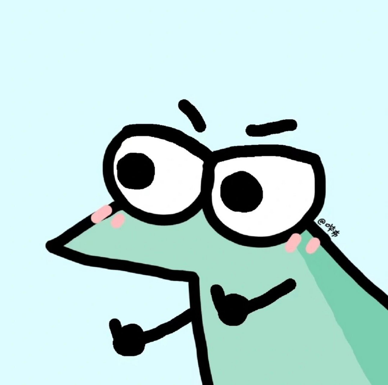 可爱搞怪文明四人头像09 直接互掐 原作者:哔布(bibuu)