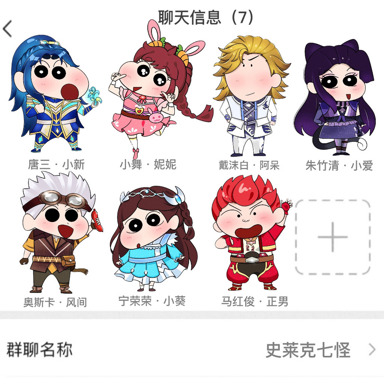 蜡笔史莱克七怪头像来袭6015 原创!画图不易礼貌抱图