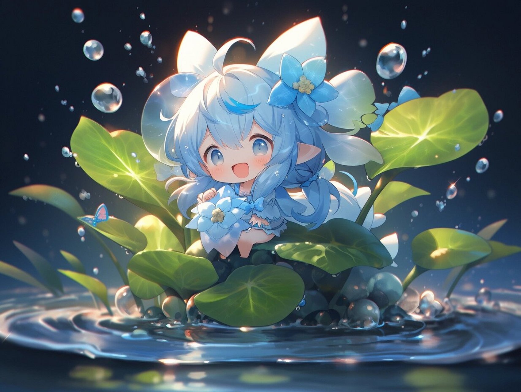 精灵q版头像029969♀15|治愈系动漫头像 ai绘画头像制作系列