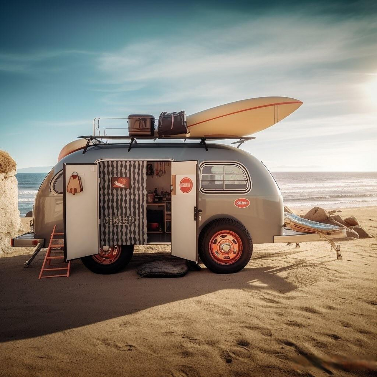 那些复古的清风拖挂房车 房车