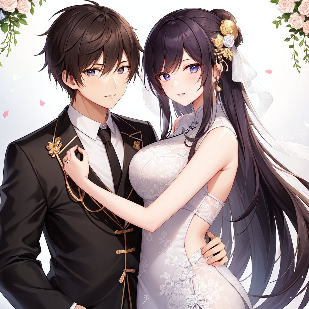 新婚新人情侣动漫人物