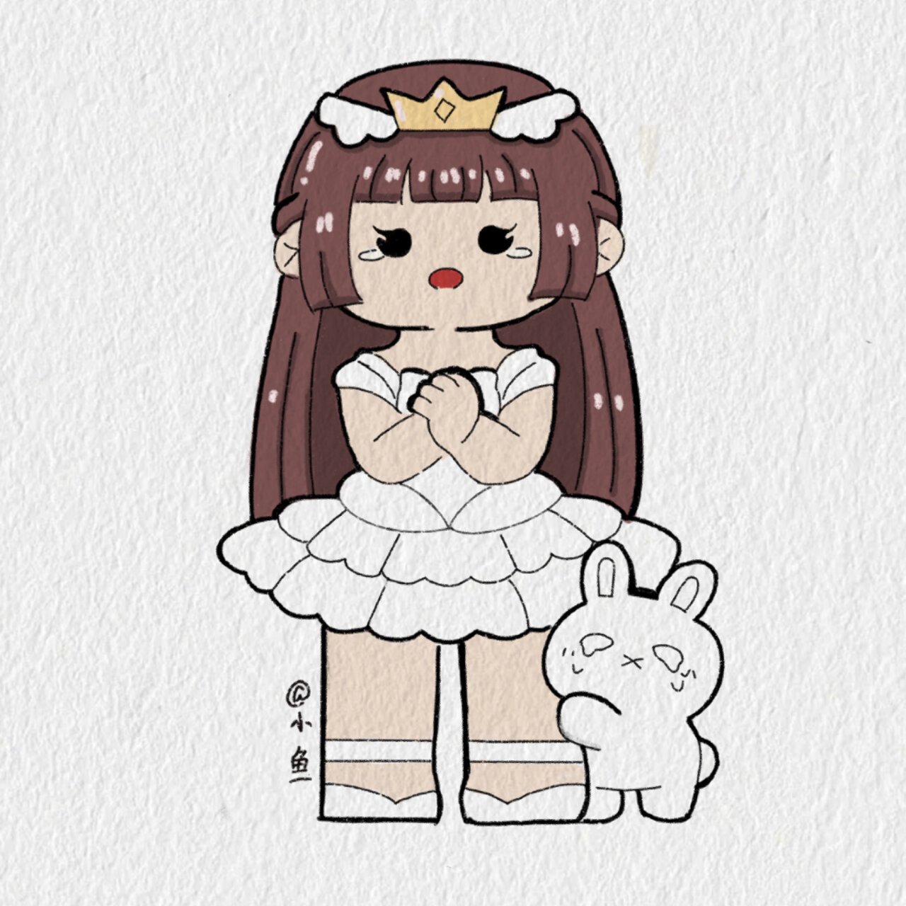 天鹅小麻薯/简笔画教程